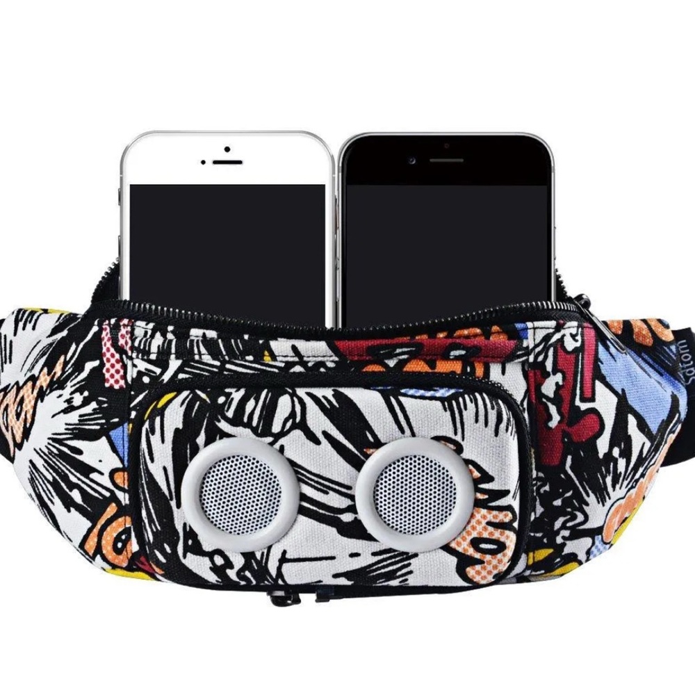 Fanny Pack with Bluetooth Speaker, Durable Bluetooth Speaker